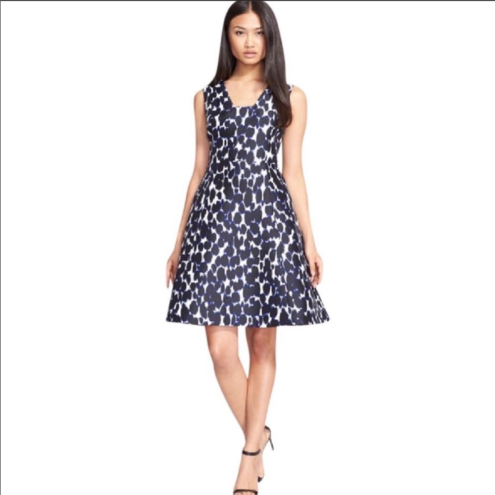 NWT Kate spade Be daring deep indigo leopard dress